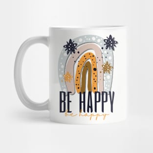 Be Happy Rainbow Mug